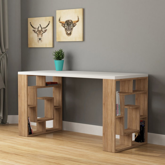 Hanah Home Maze Blanco y Roble
